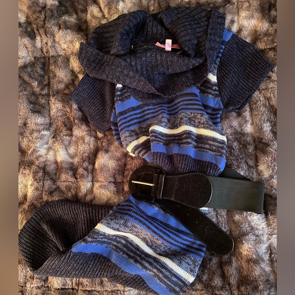 Striped sweater dress